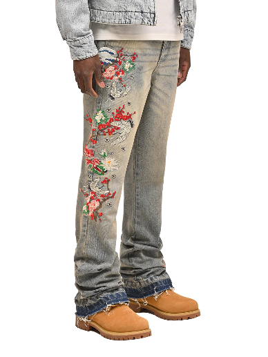 JAPANESE GARDEN DENIM - CREAM WASH