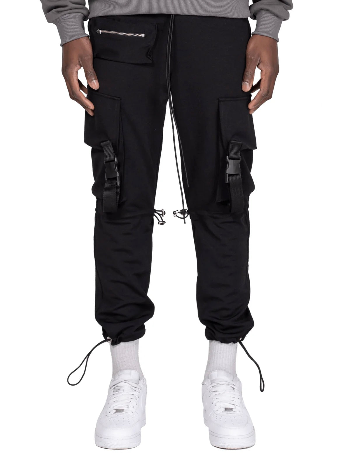 SPORTS CARGO PANTS - BLACK