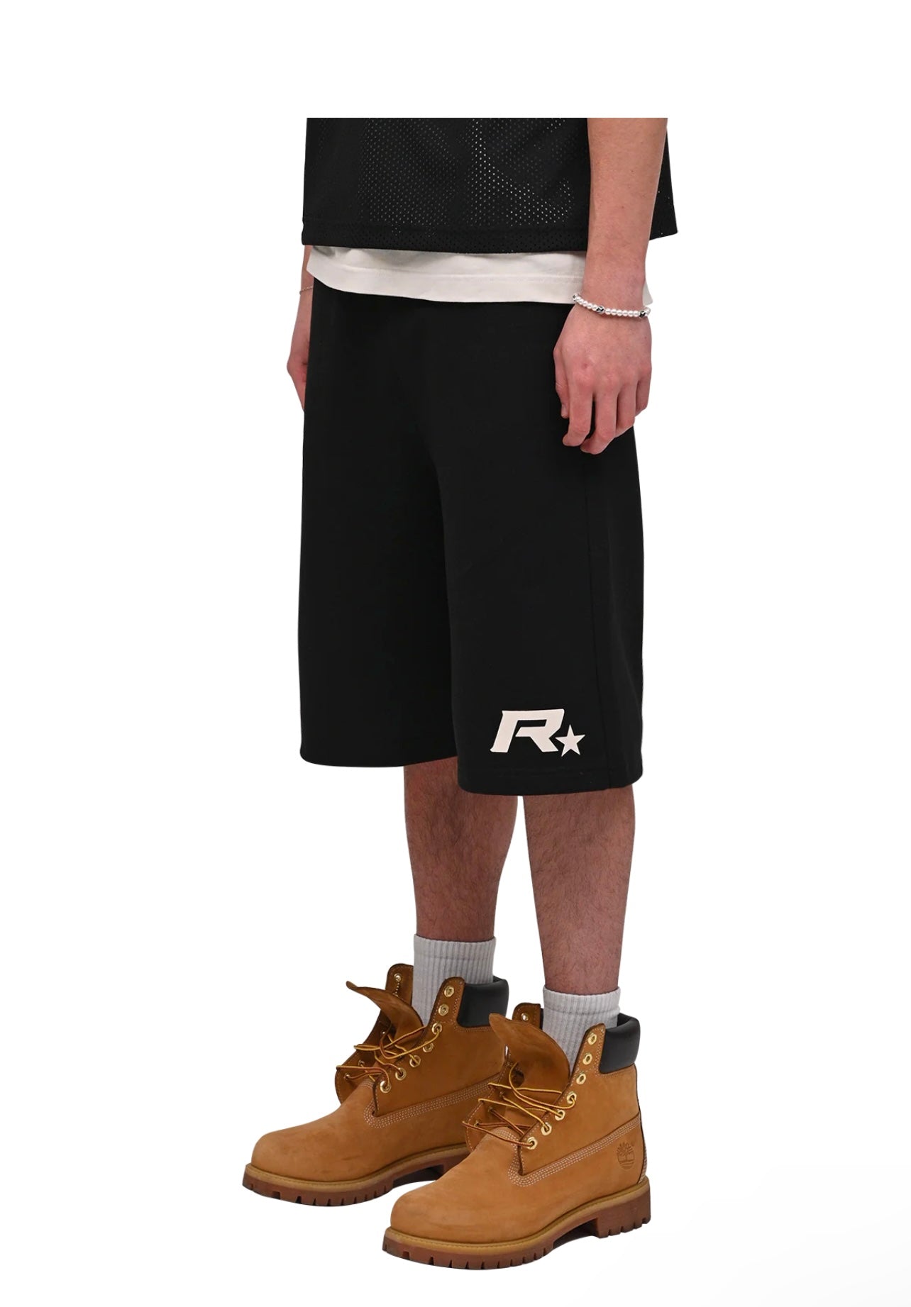 BAGGY JERSEY SHORTS - BLACK