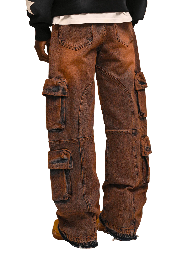 BAGGY CARGO DENIM - BLOOD DIAMOND