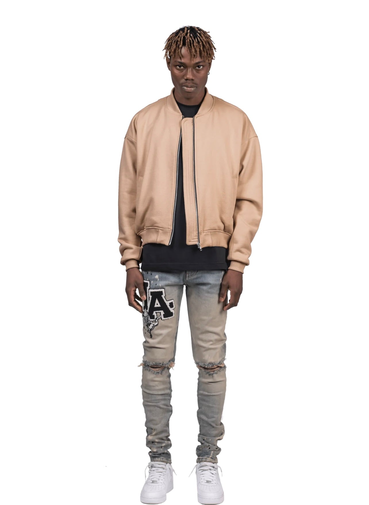 BOMBER JACKET - SAND