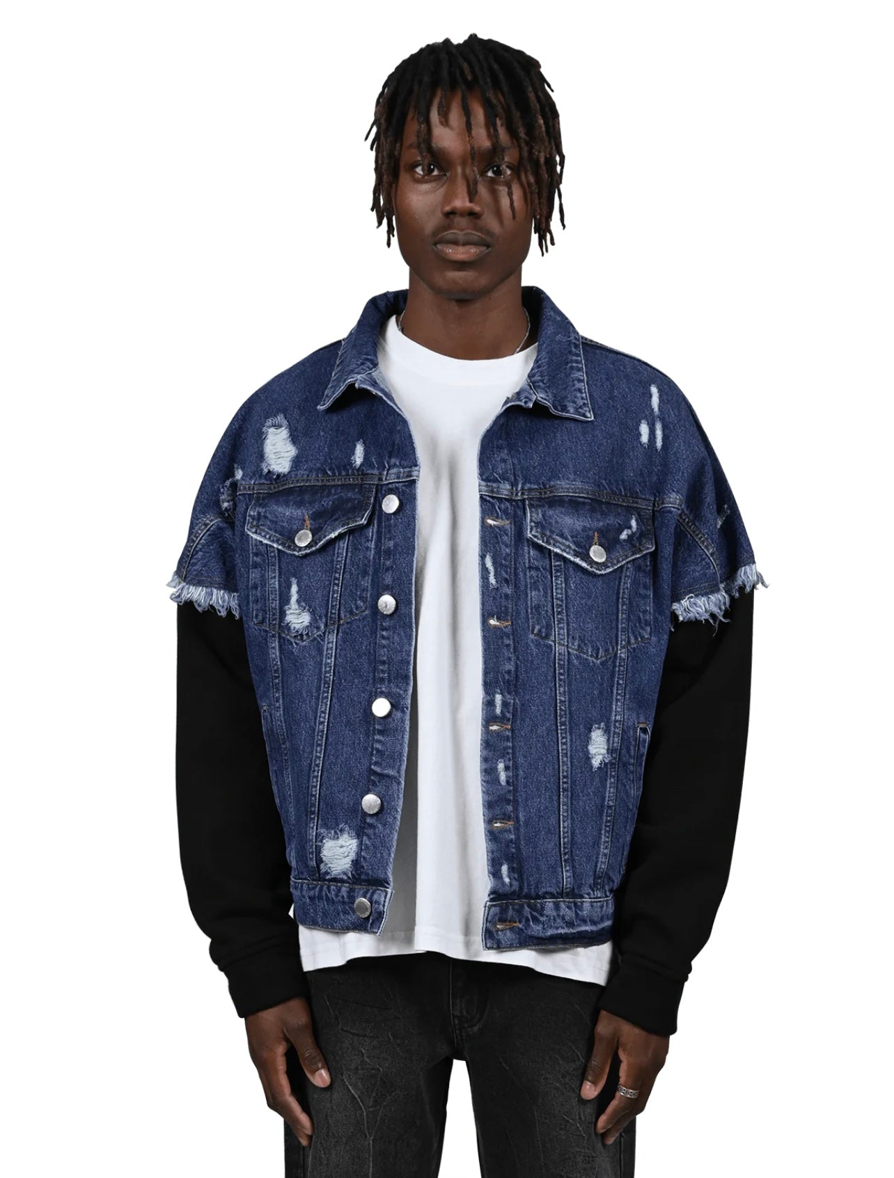 RETRO DENIM JACKET - MID BLUE