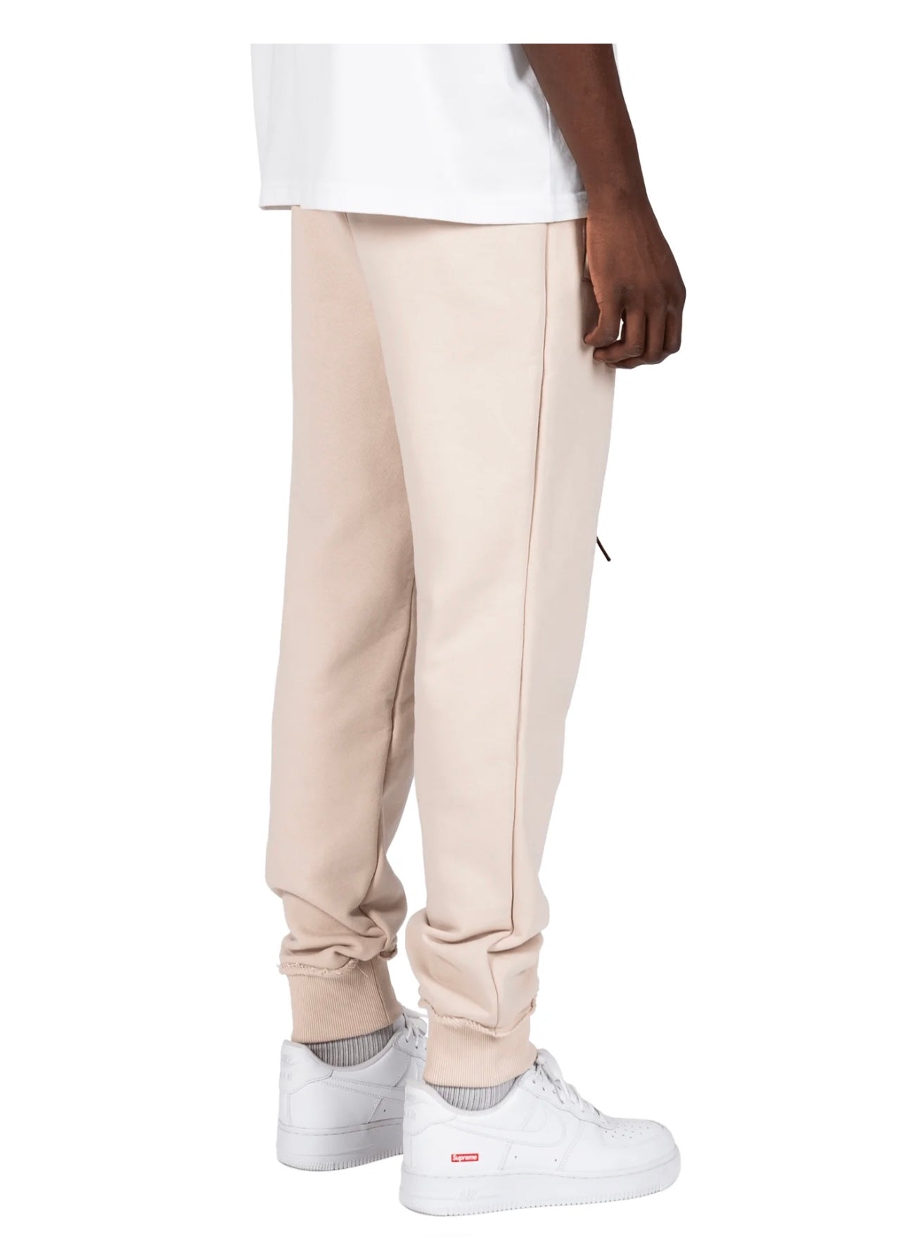 DISTRESSED SWEATPANTS - SAND