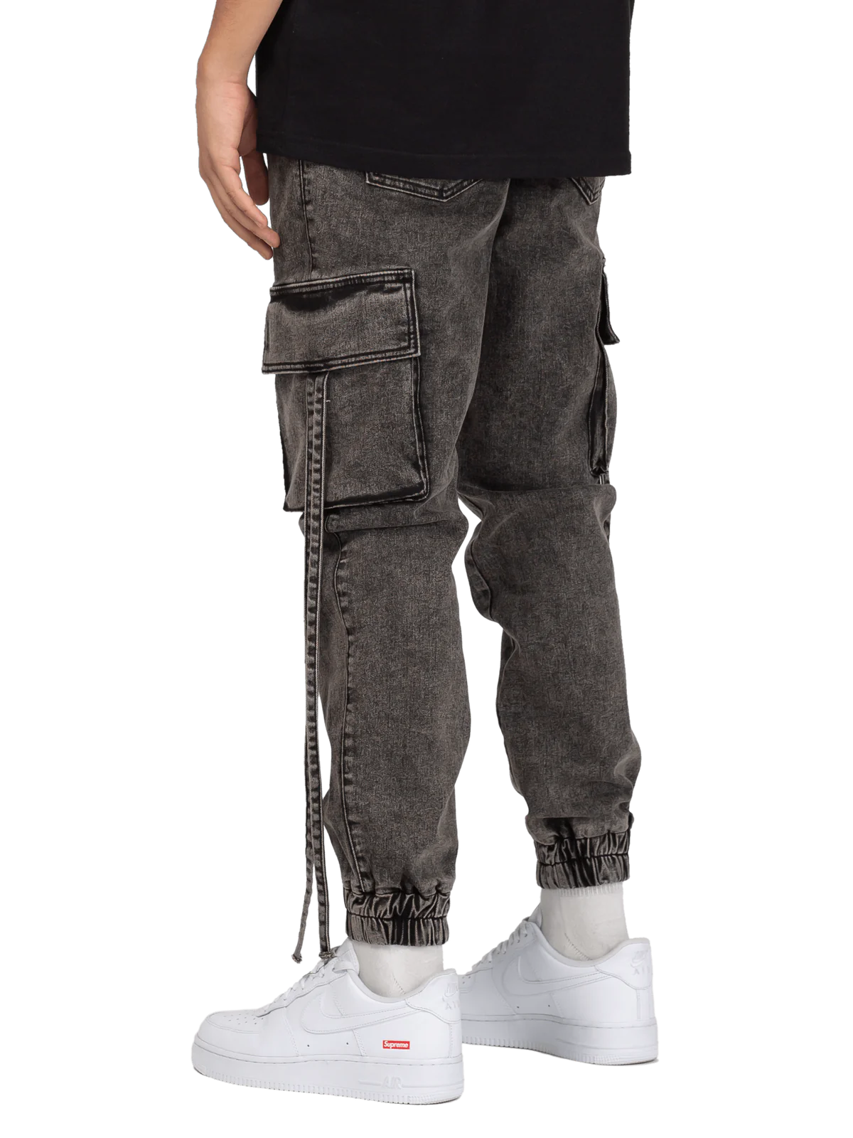 CARGO JOGGER DENIM - VINTAGE BLACK