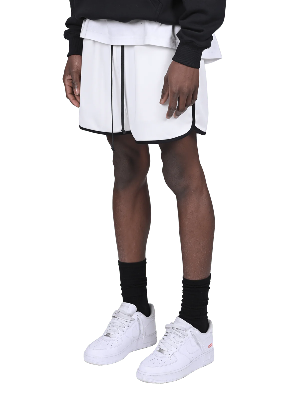 TRACK SHORTS - OFF WHITE