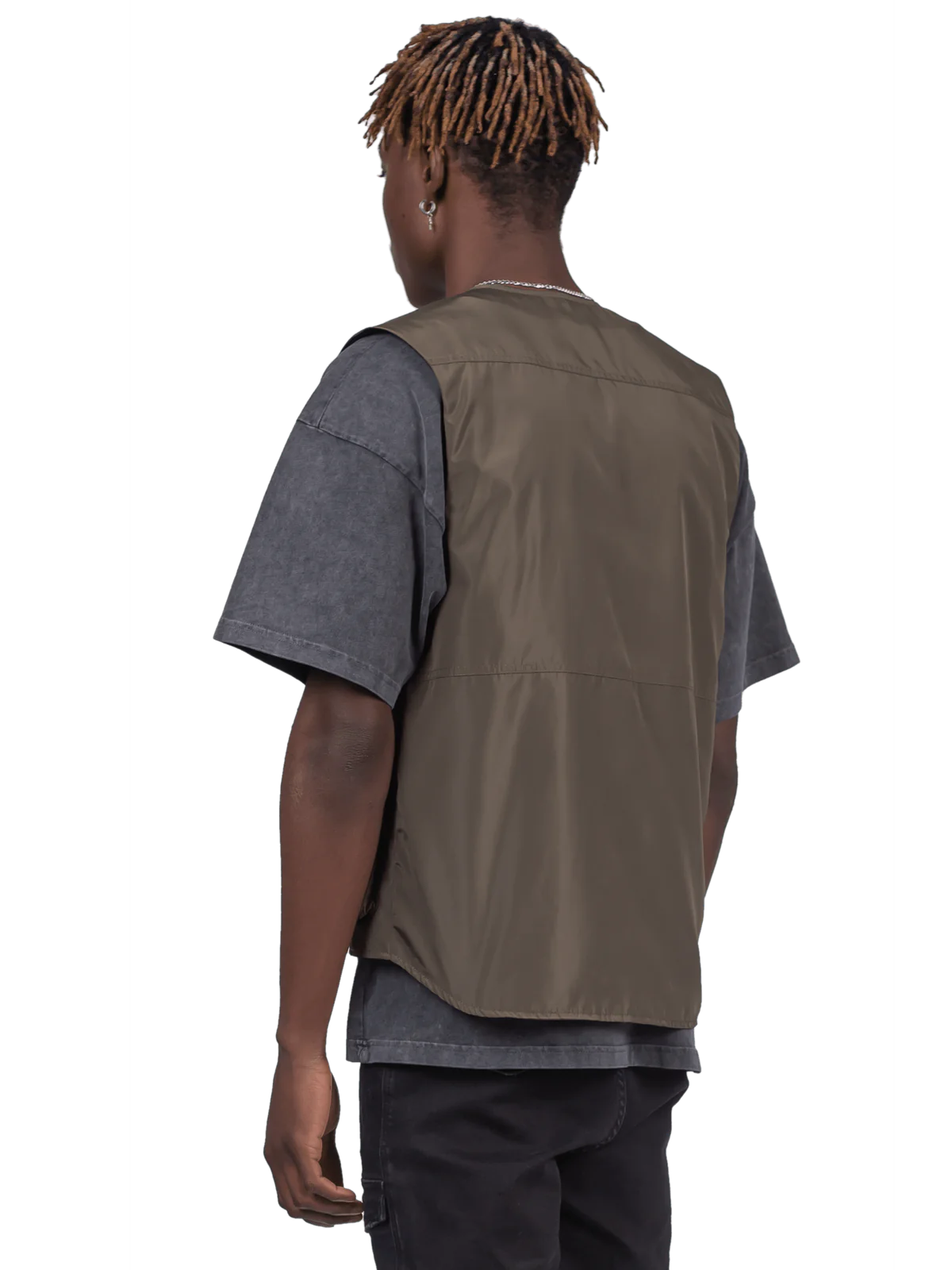 NYLON UTILITY VEST - FOREST