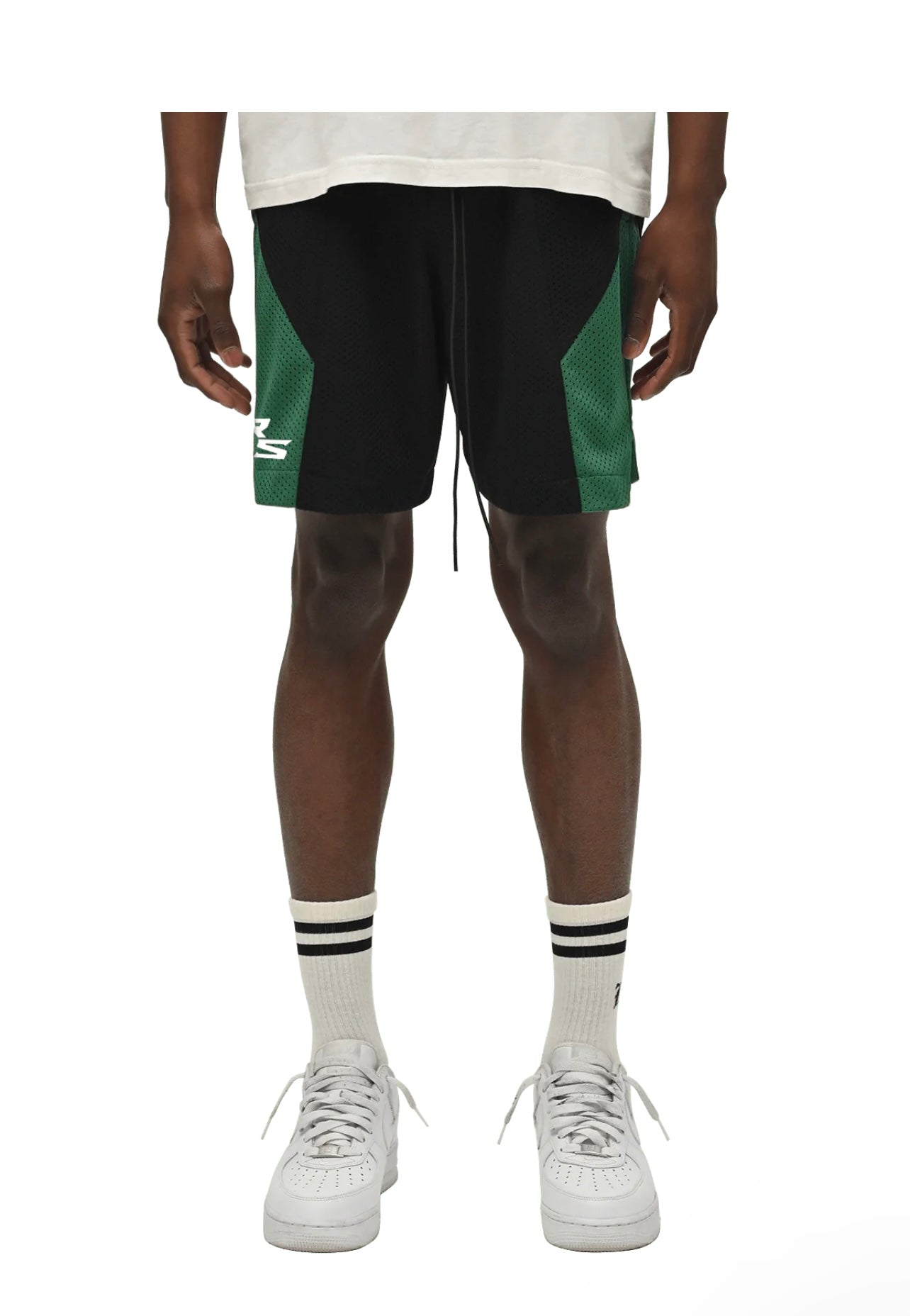 PANEL MESH SHORTS - RACING GREEN