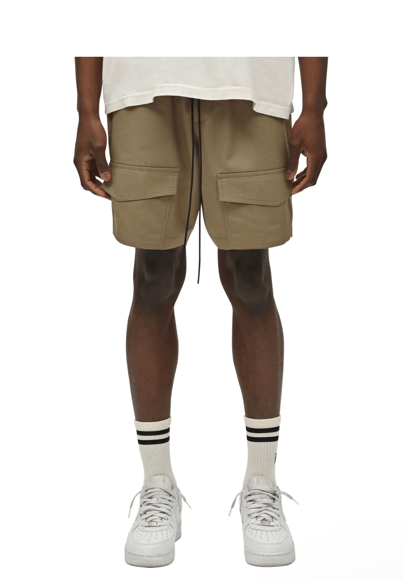 FRONT POCKET SHORTS - ASH