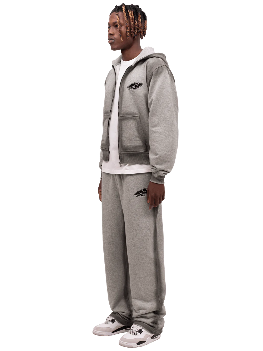 Y2K Zipper Hoodie - Heather Grey