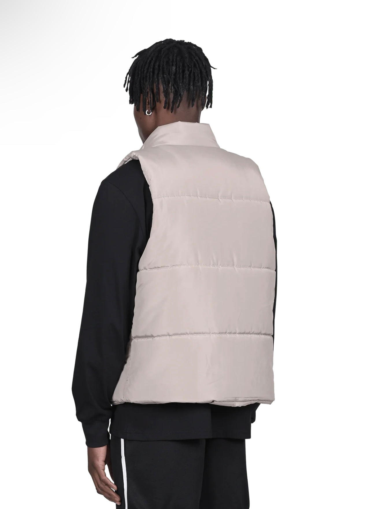 PUFFER GILET - BEIGE