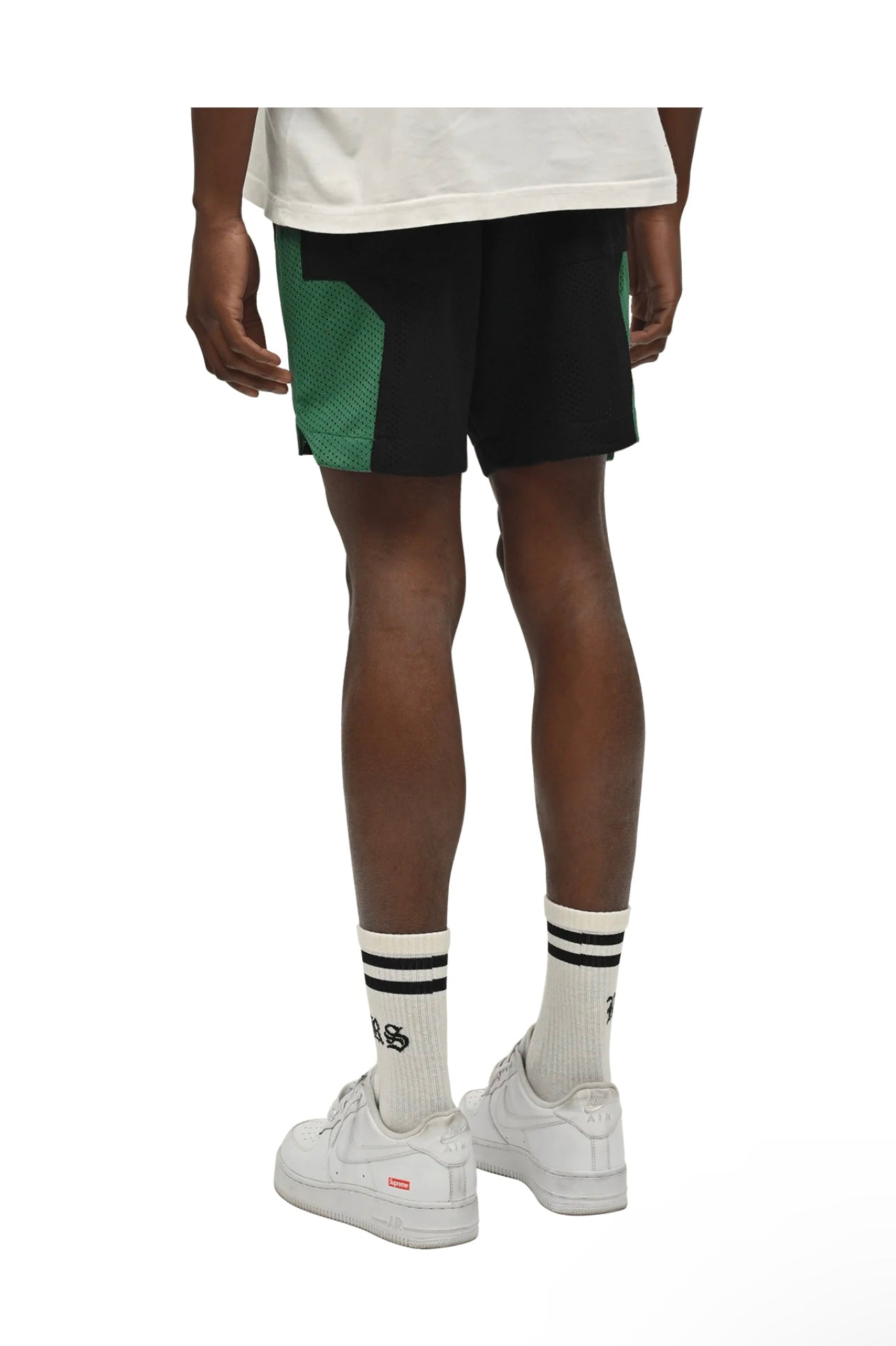 PANEL MESH SHORTS - RACING GREEN