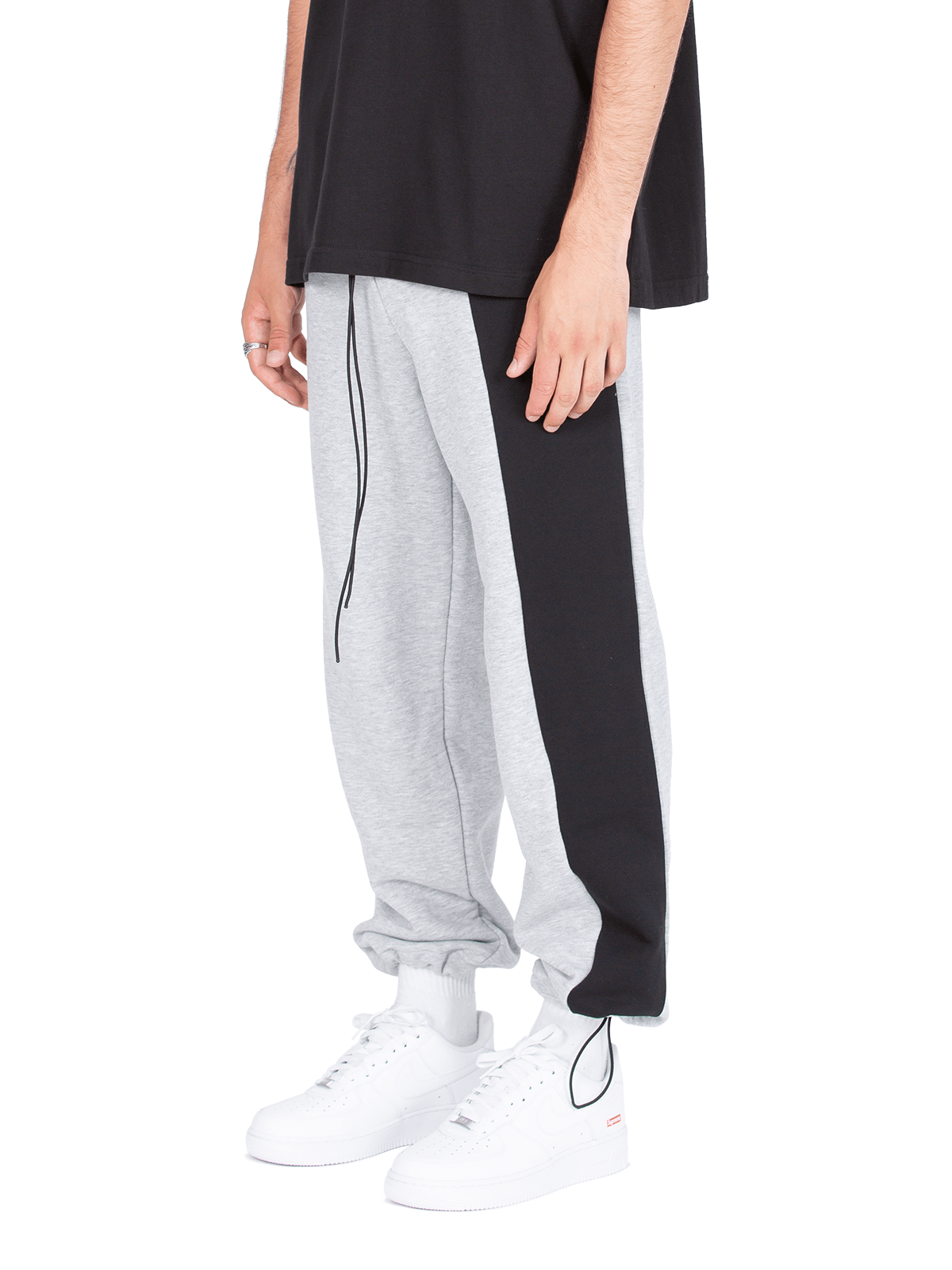 HALF / HALF SWEATPANTS - HEATHER GREY