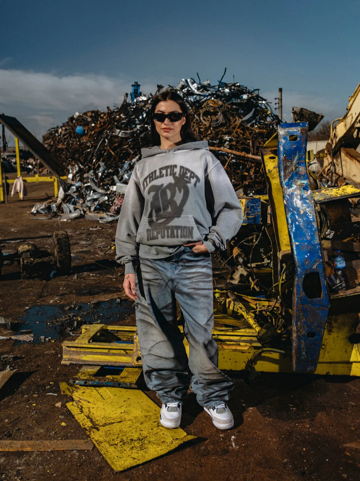 ATHLETIC DEPT HOODIE - VINTAGE GREY