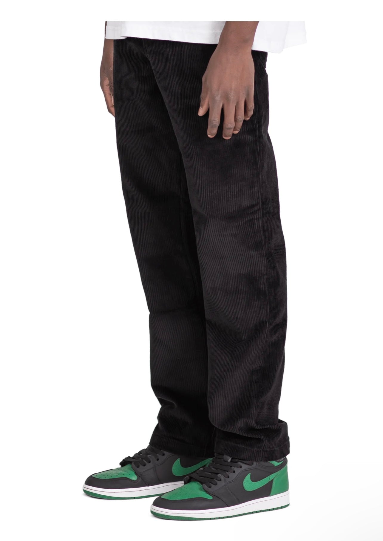 CORD PANTS - BLACK