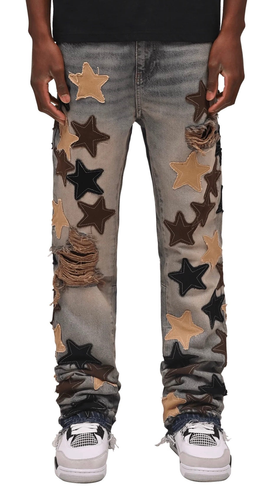 STAR FLARE DENIM - CREAM WASH