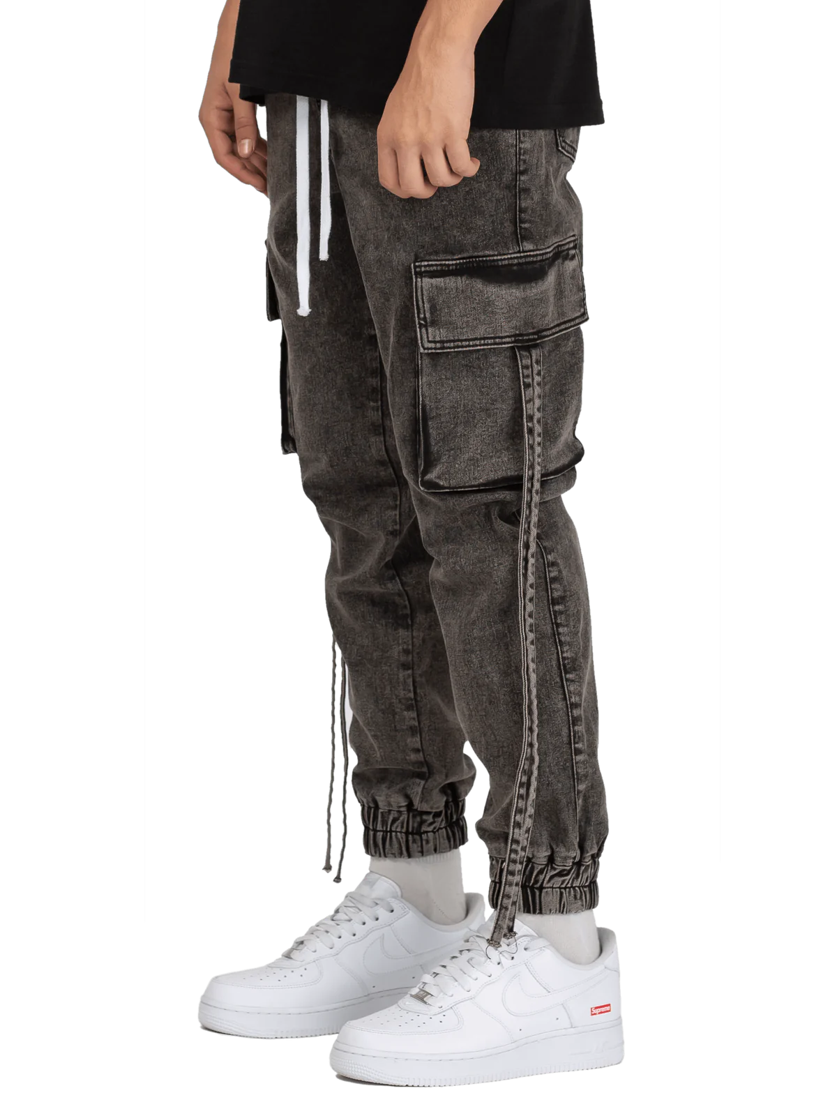 CARGO JOGGER DENIM - VINTAGE BLACK