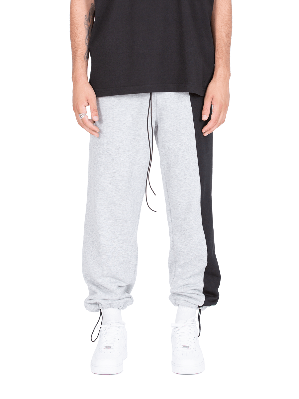 HALF / HALF SWEATPANTS - HEATHER GREY