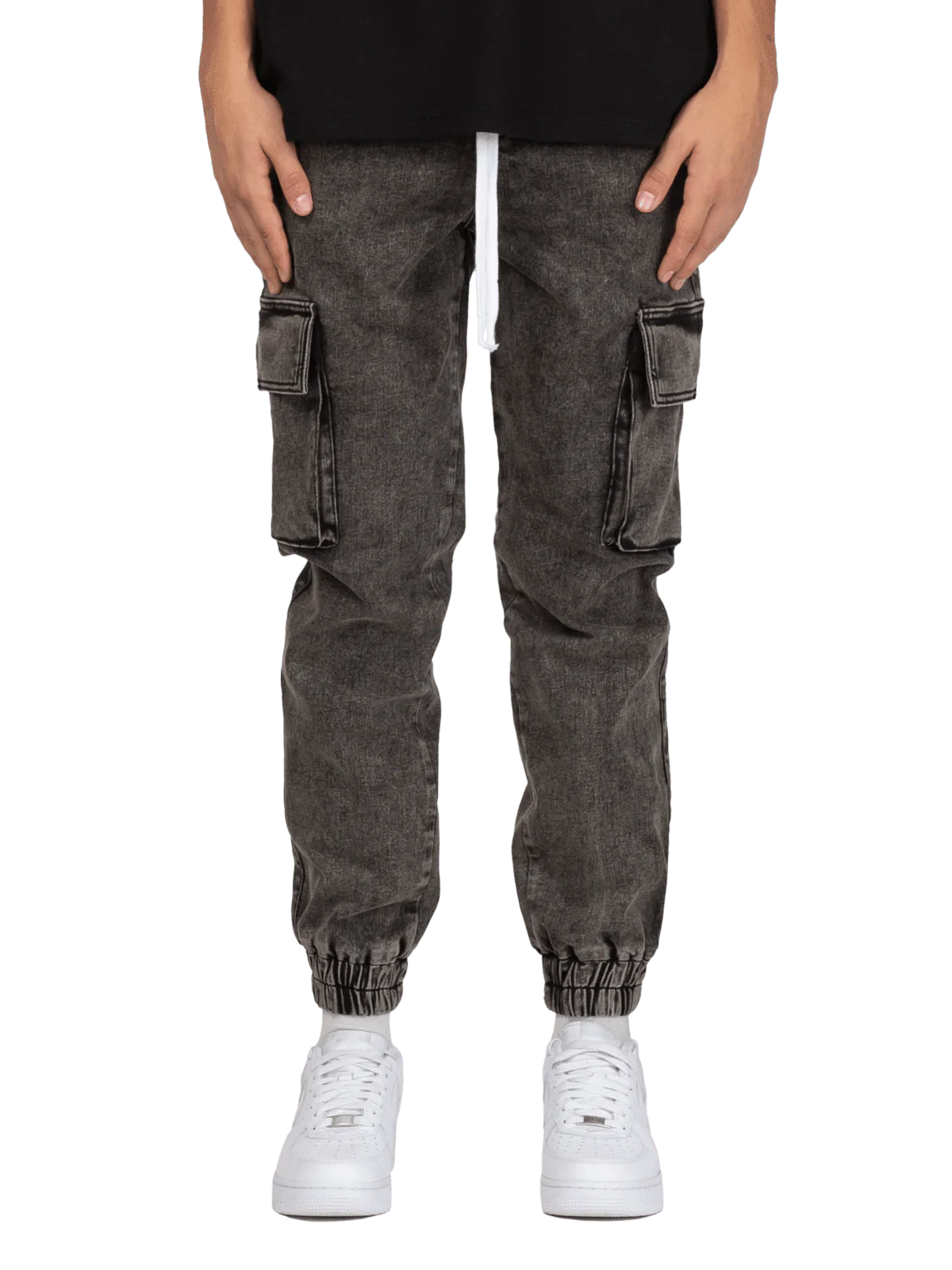 CARGO JOGGER DENIM - VINTAGE BLACK
