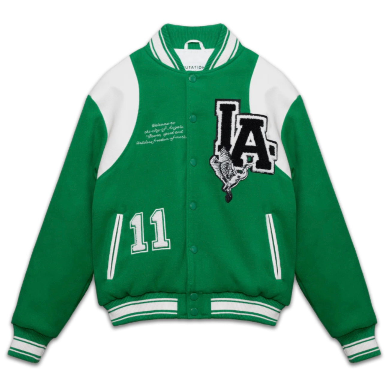VARSITY JACKET - PINE GREEN