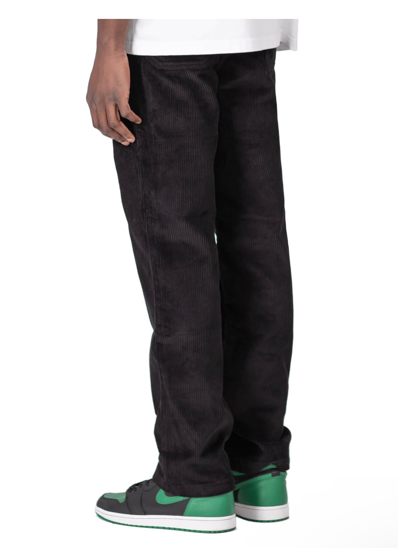 CORD PANTS - BLACK