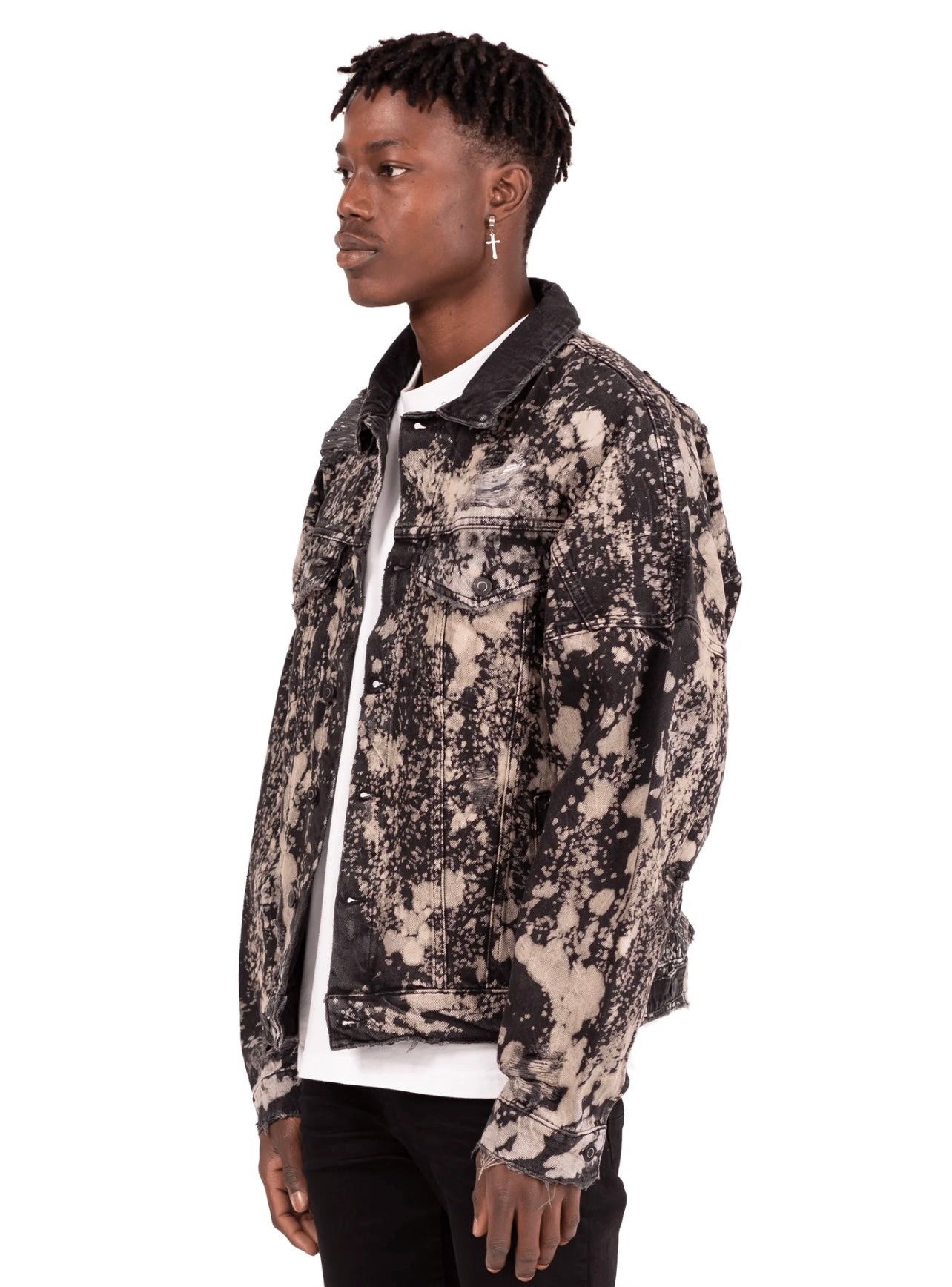 OVERSIZED DENIM JACKET - SPLATTER