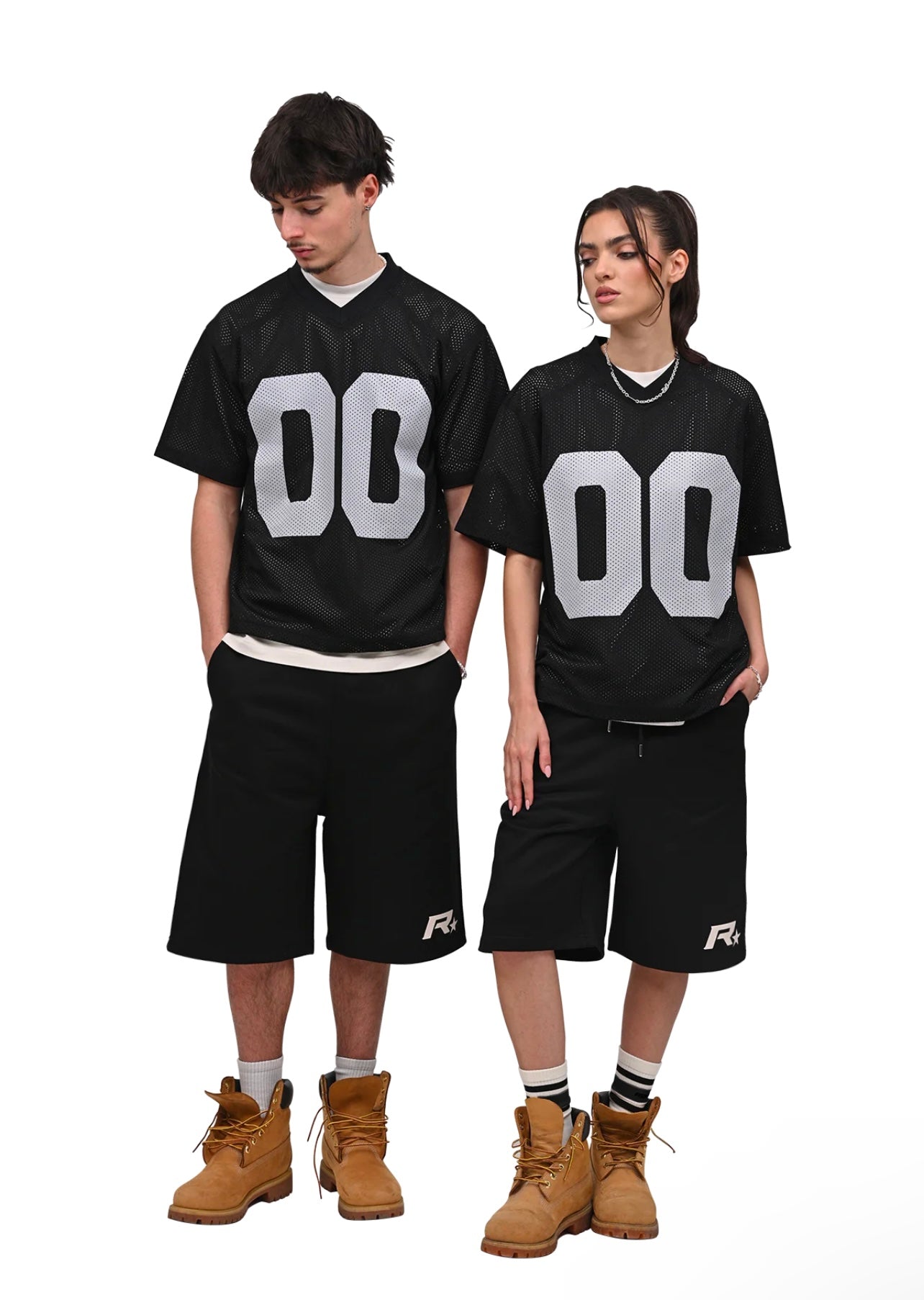 BAGGY JERSEY SHORTS - BLACK