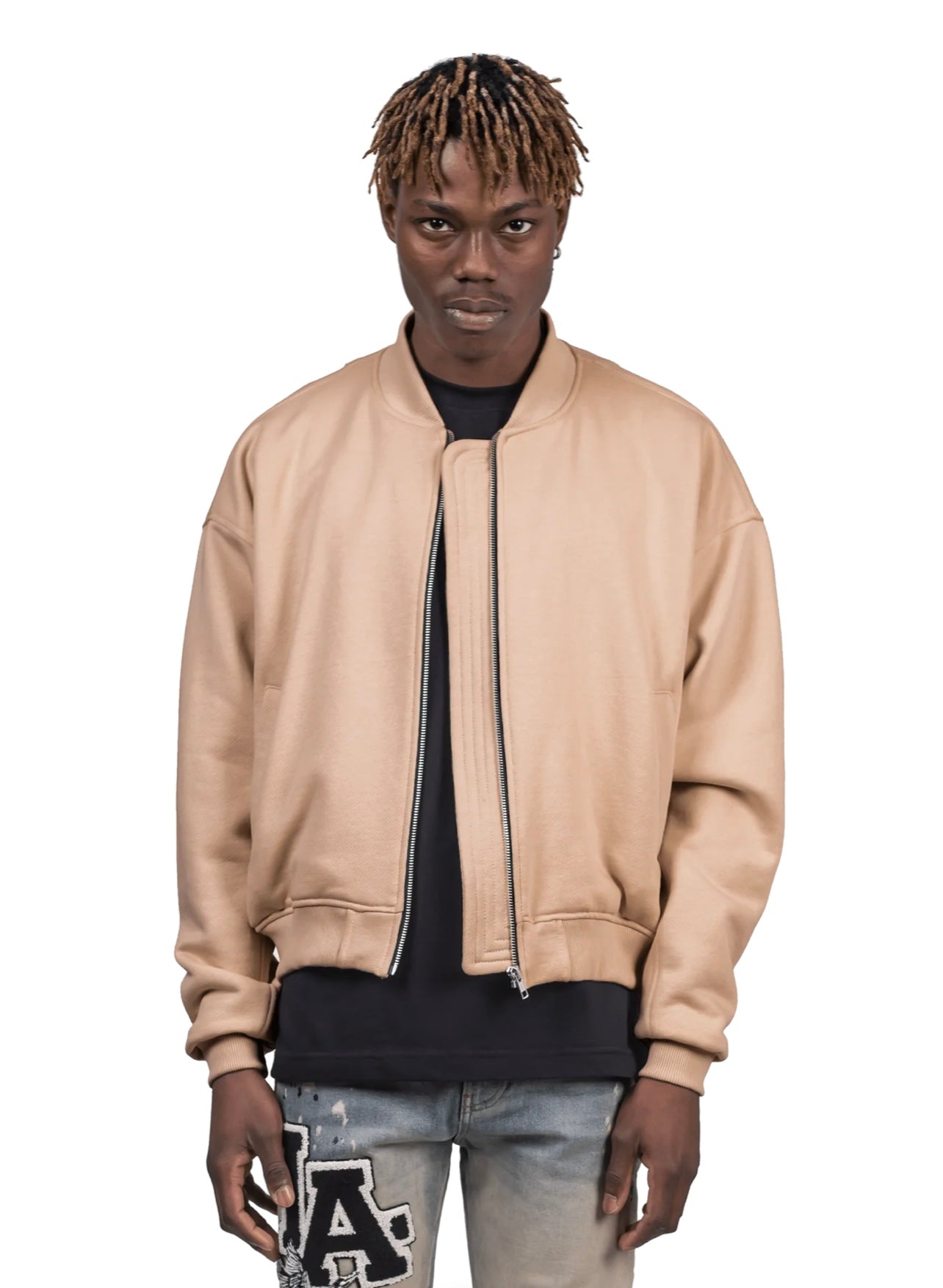 BOMBER JACKET - SAND
