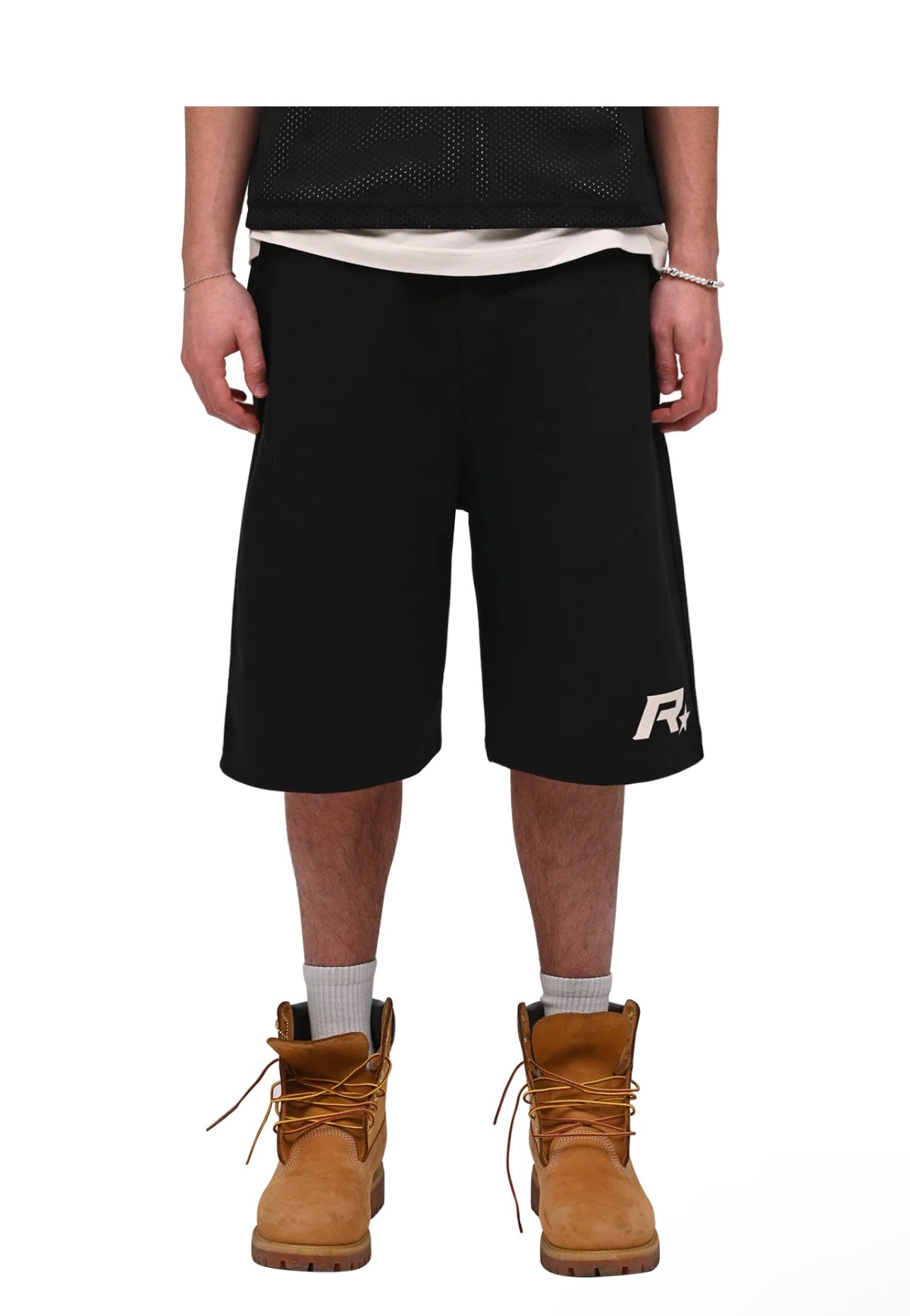 BAGGY JERSEY SHORTS - BLACK