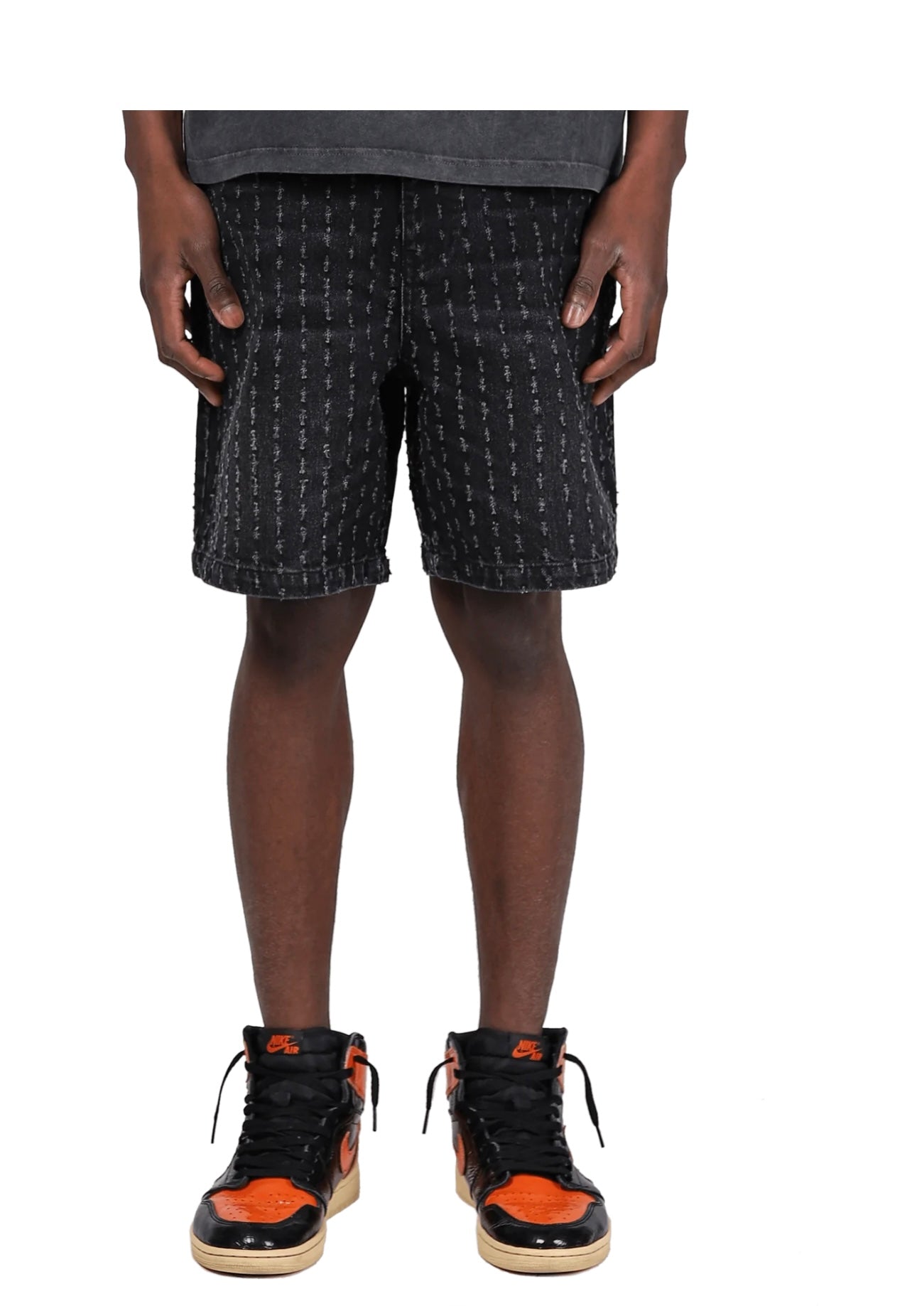 BULLET HOLE SHORTS - BLACK