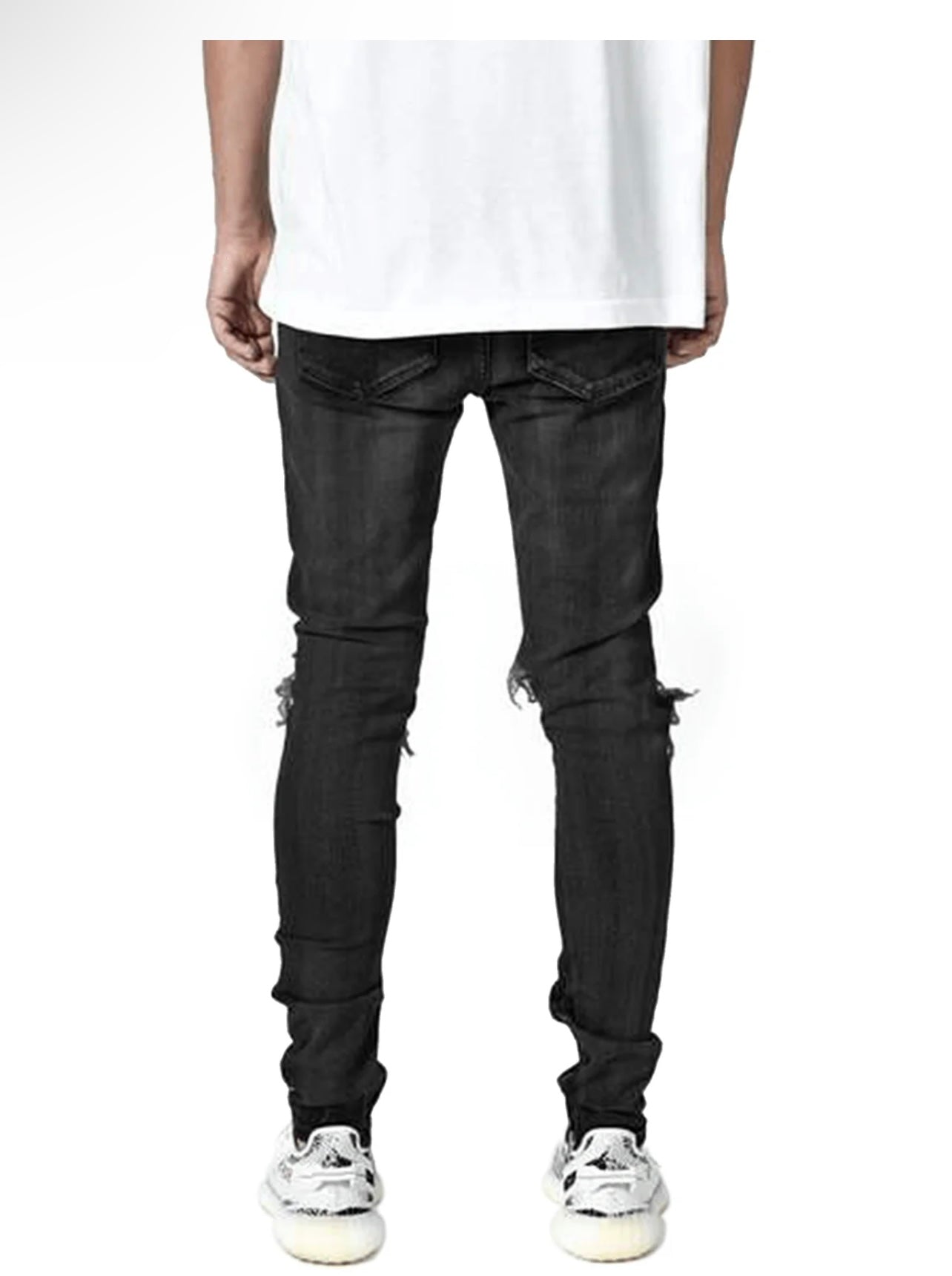 CHECKERED DENIM - BLACK