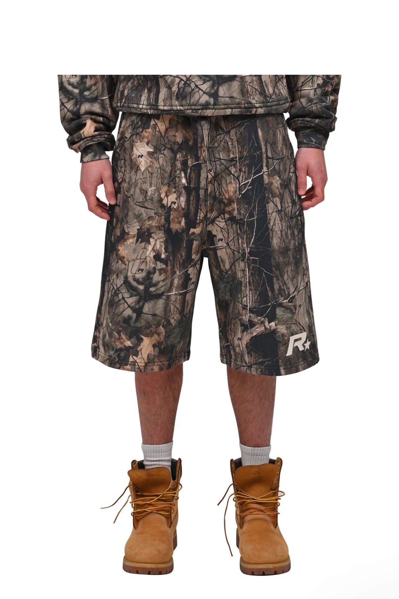 BAGGY JERSEY SHORTS - FOREST CAMO