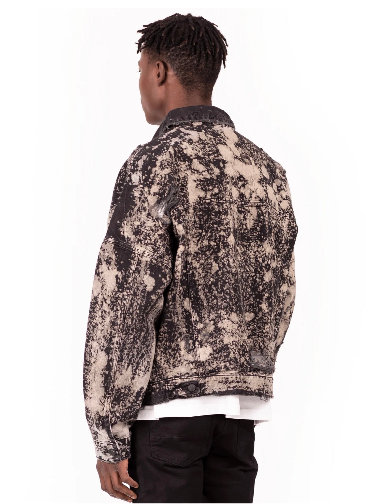 OVERSIZED DENIM JACKET - SPLATTER