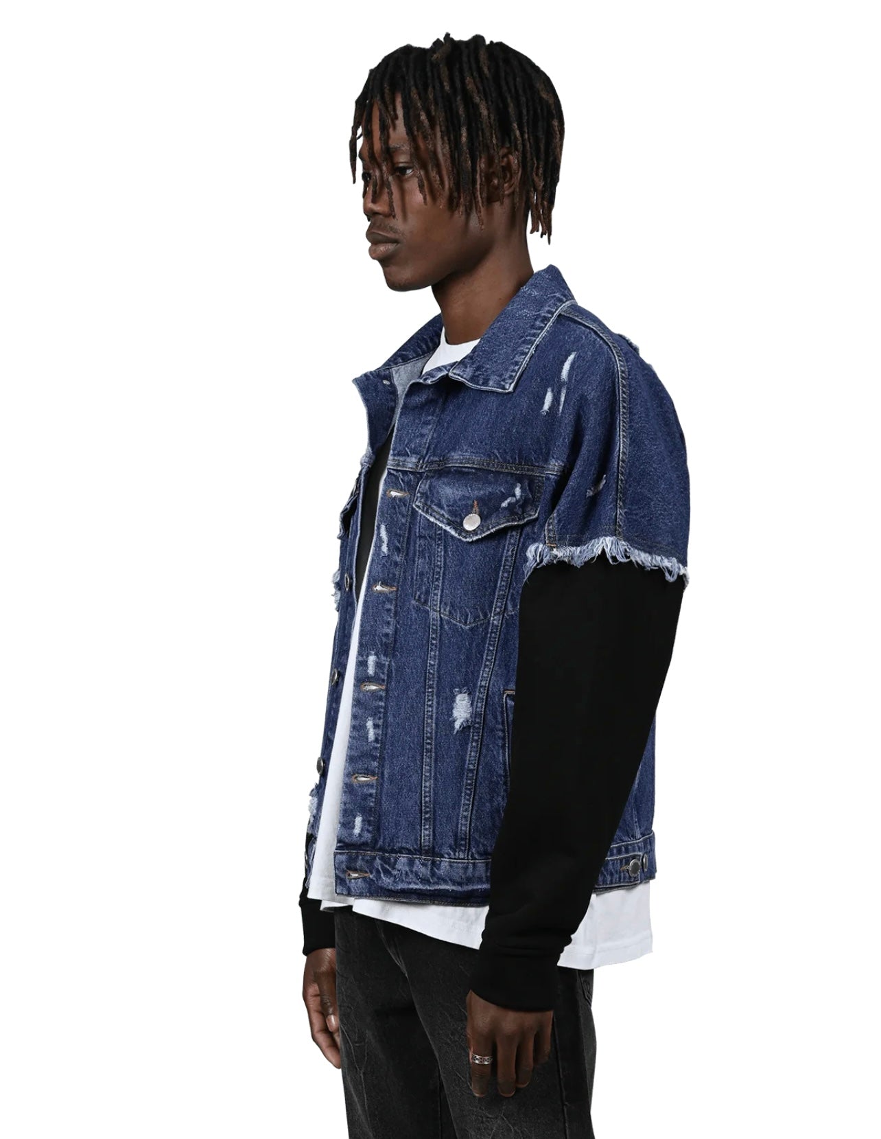 RETRO DENIM JACKET - MID BLUE