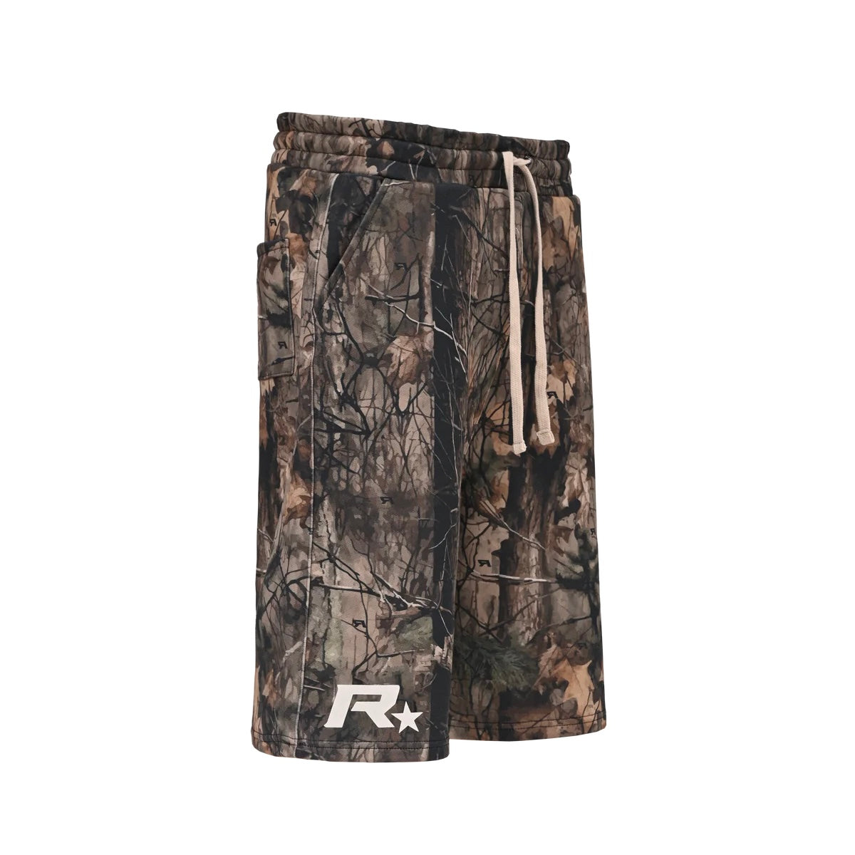 BAGGY JERSEY SHORTS - FOREST CAMO
