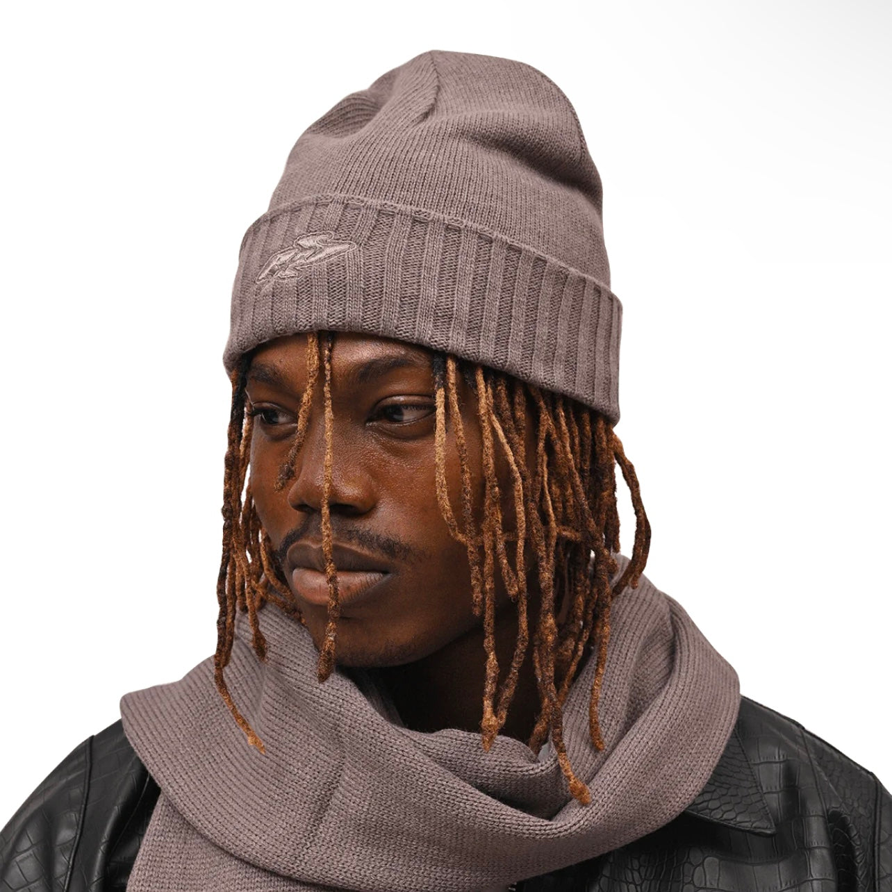 Y2K KNIT BEANIE - GREY