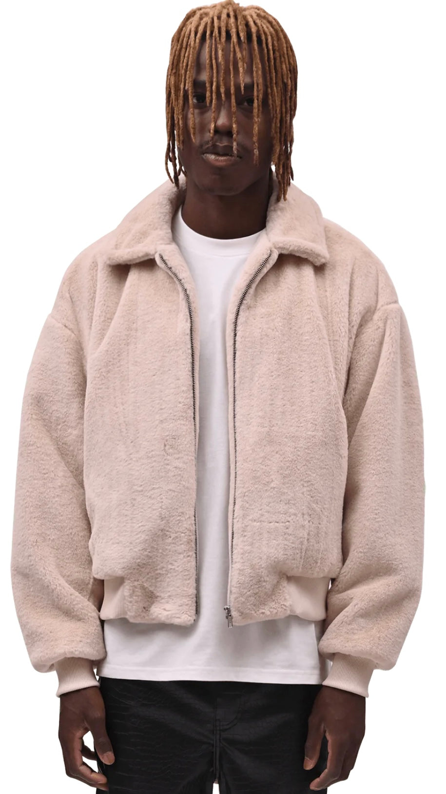 FAUX FUR JACKET - CREAM