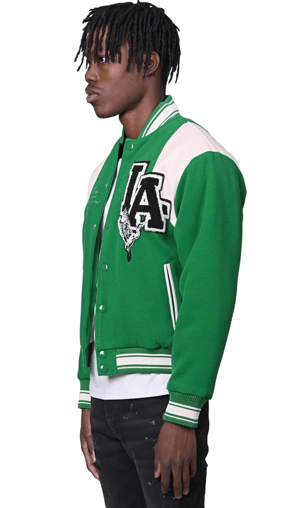 VARSITY JACKET - PINE GREEN