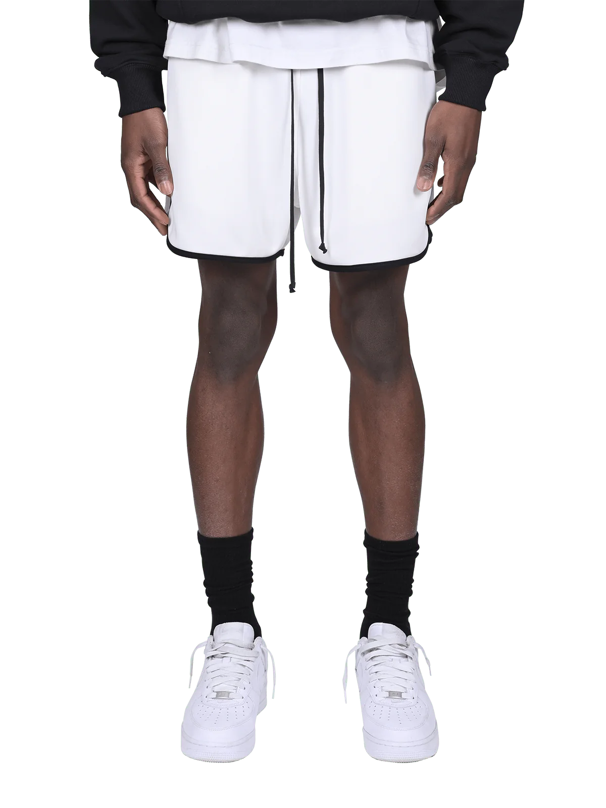 TRACK SHORTS - OFF WHITE