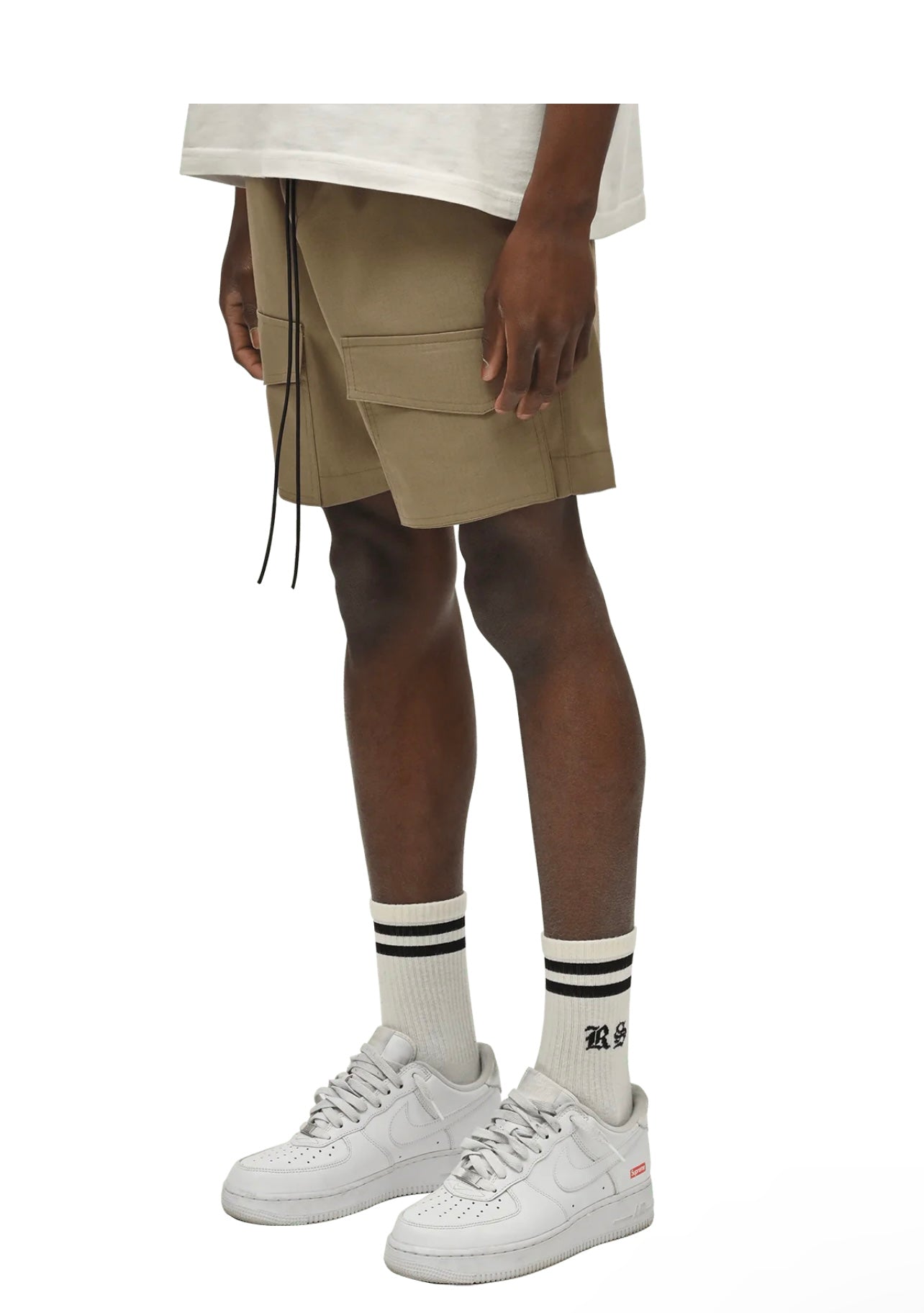 FRONT POCKET SHORTS - ASH