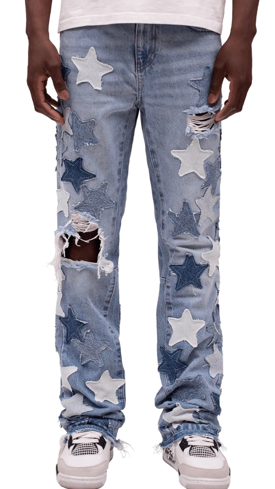 STAR FLARE DENIM - LIGHT STONE