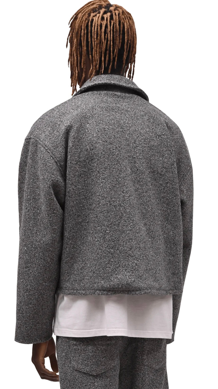 CROPPED JACKET - STONE