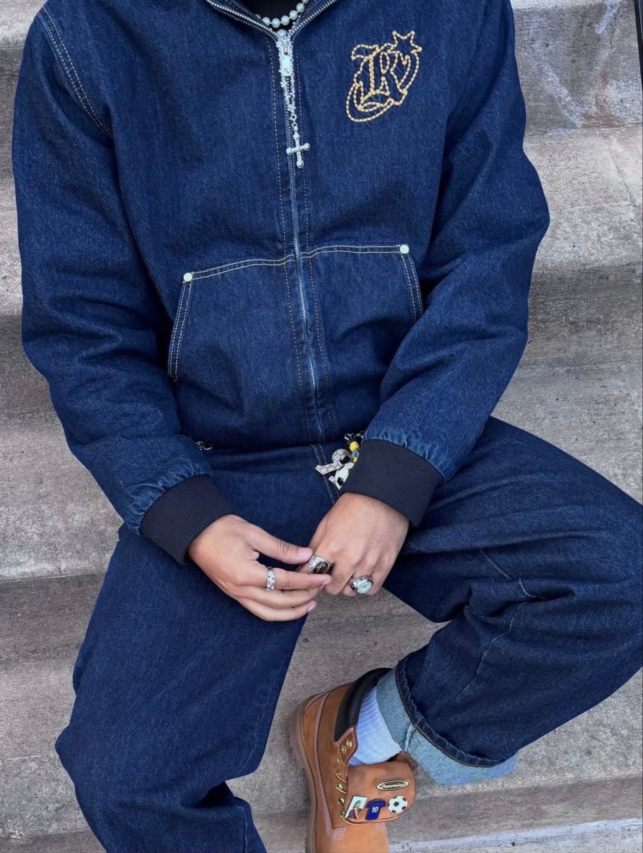 WORKWEAR DENIM HOODIE