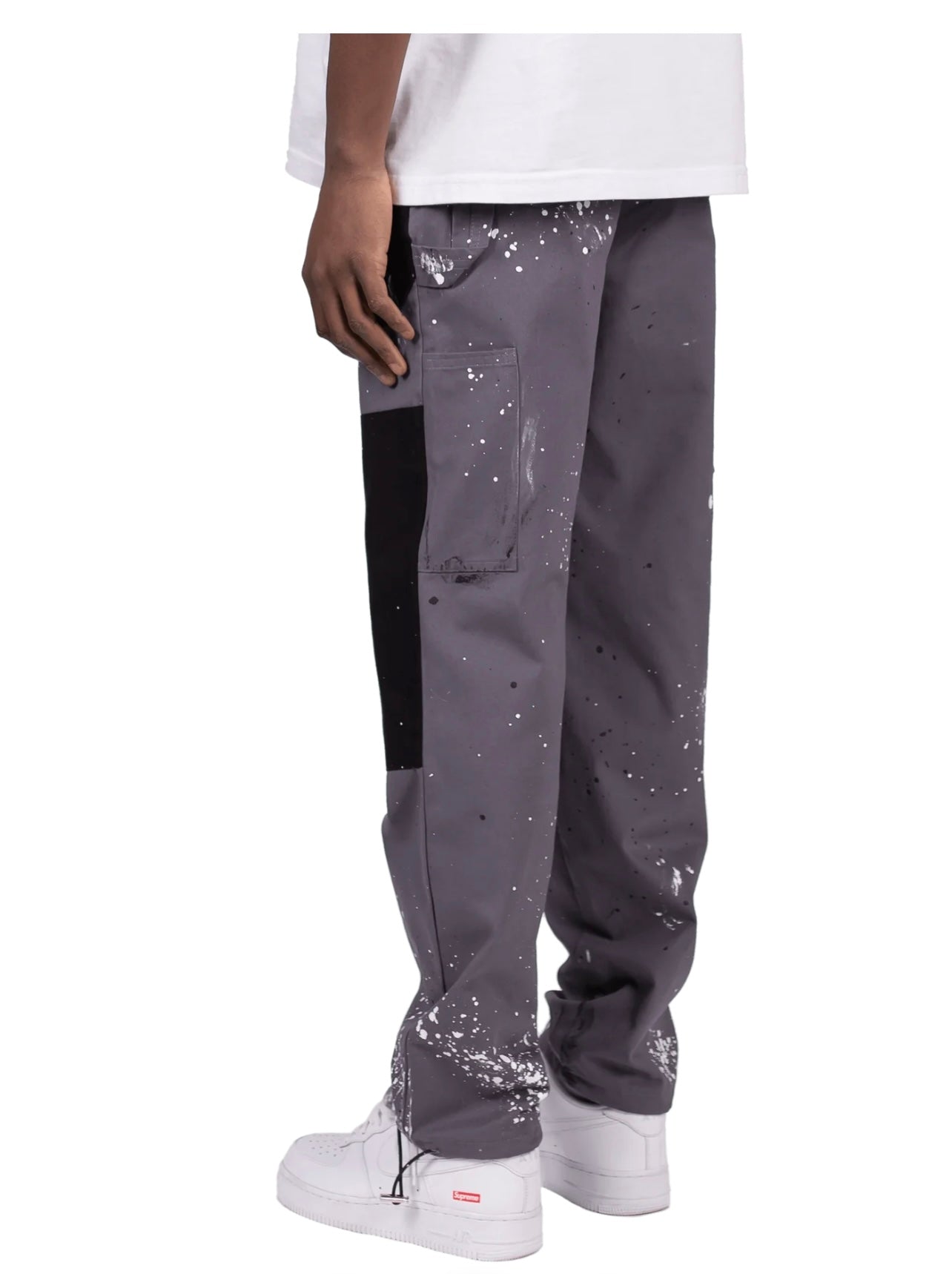 SPLATTER INDUSTRIAL PANTS - GREY