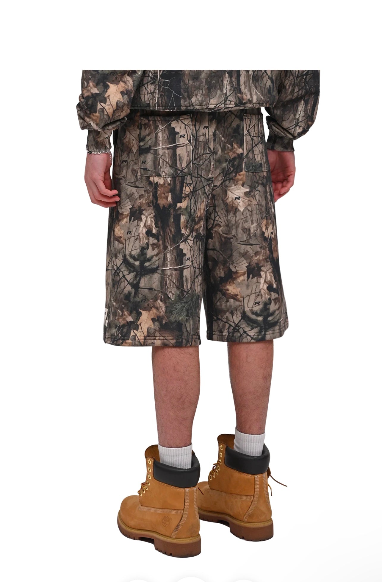 BAGGY JERSEY SHORTS - FOREST CAMO