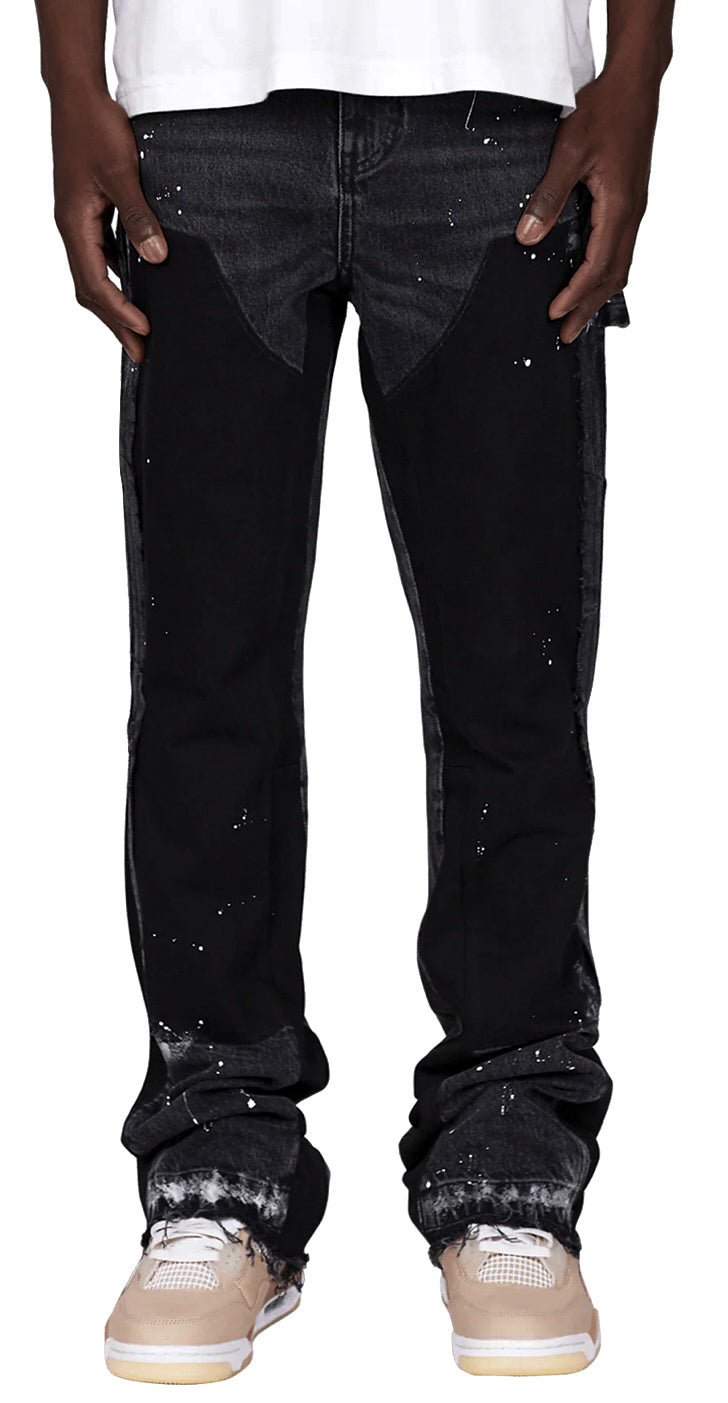 FLARE DENIM - BLACK