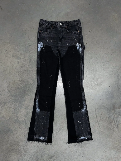 FLARE DENIM - BLACK