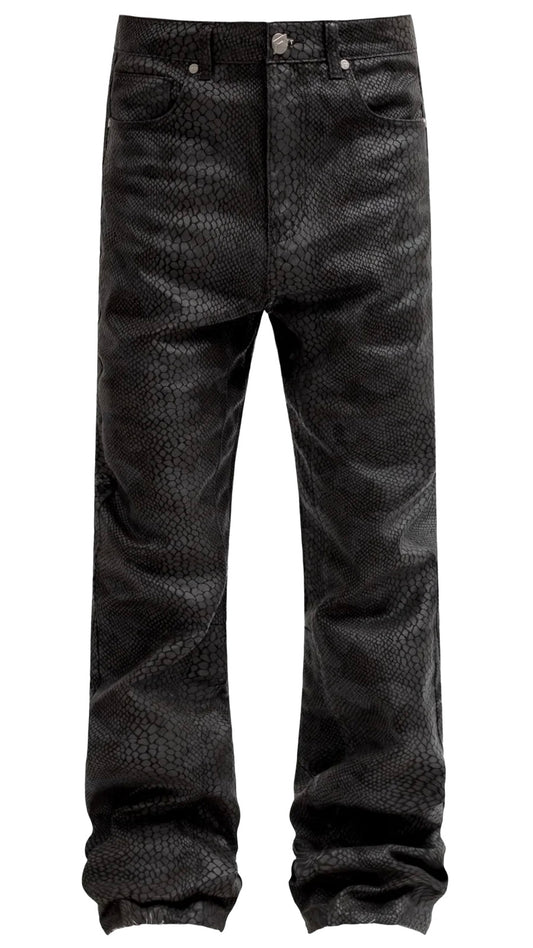 PYTHON CAMO DENIM - BLACK