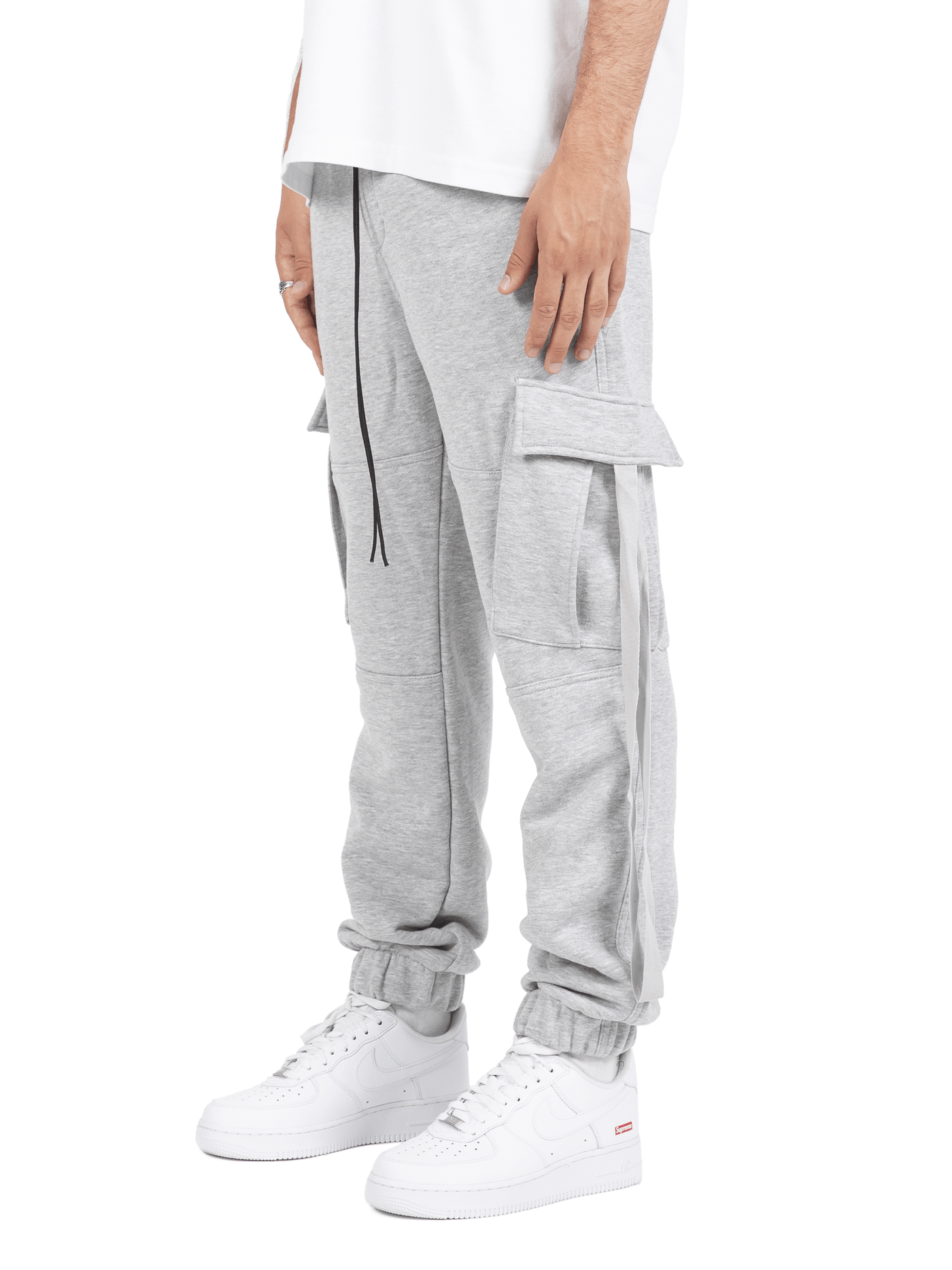 LOUNGE CARGO PANTS - GREY