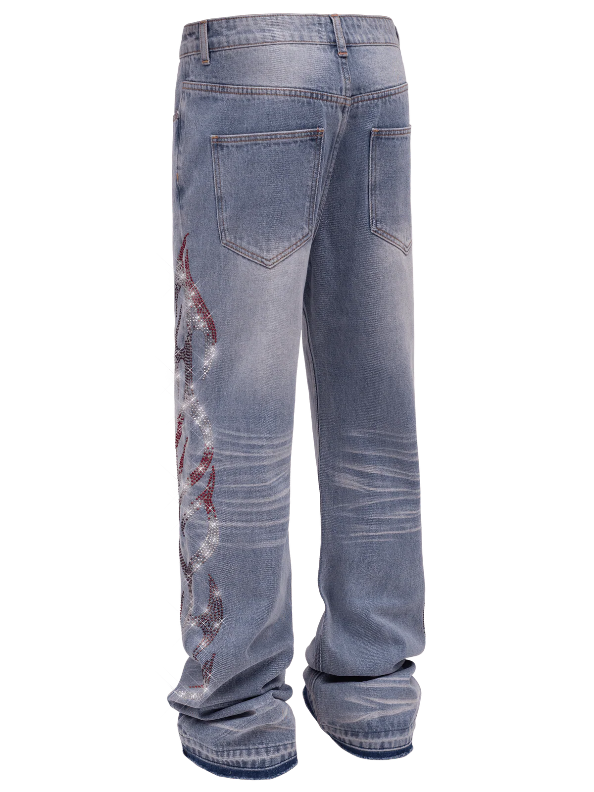 VIPER FLAMES DENIM - LIGHT STONE