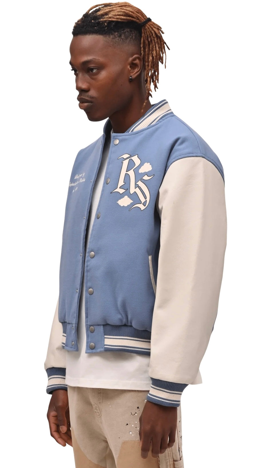 PEGASUS VARSITY JACKET - BABY BLUE